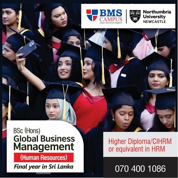 BSc (Hons) Human Resource Final Year Degree | BSc (Hons) Global Business Management - Final Year in Sri Lanka | BMS Campus